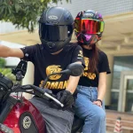 Carbon Fiber Casco De Moto for Women Safety High Quality Colorful Visor with Inner Anti-UV Lens Full Face Outside Racing - Image 2