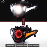 KT Full LED Headlight Assembly for Suzuki GSX250R 2017 Motorcycle Replace Headlamp Lighting Lamp Clear Hi-Low Beam Front Moto - Image 6