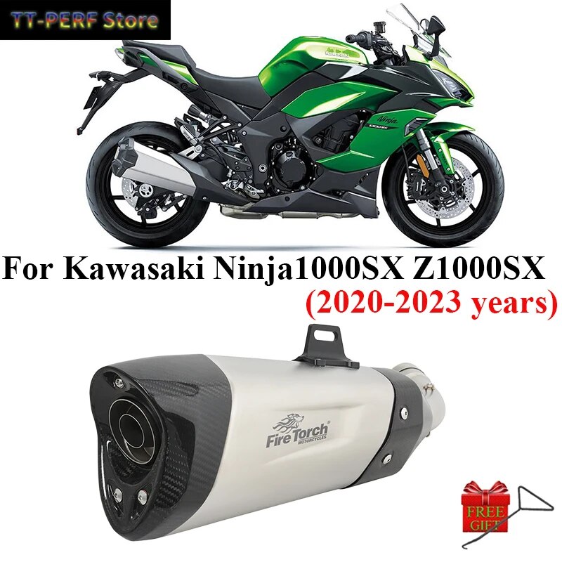 Slip-On-For-Kawasaki-Ninja1000SX-Z1000SX-2020-2023-Full-System-Motorcycle-Escape-Moto-Exhaust-modify-Muffler.jpg Slip On For Kawasaki Ninja1000SX Z1000SX 2020 - 2023 Full System Motorcycle Escape Moto Exhaust modify Muffler Middle Link Pipe - Image 1